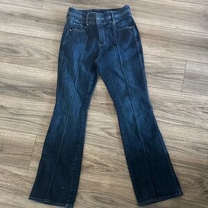 White House Black Market Dark Blue Flare Jeans
